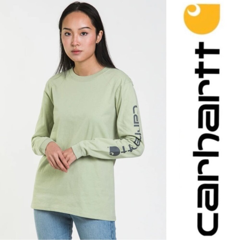 Carhartt | Sagebrush Long sleeve Logo Sleeve Graphic T-Shirt | Size Extra Large